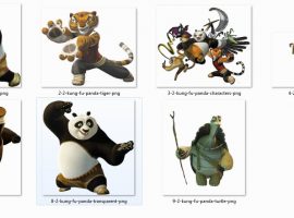 سفارش استوری لاین مجموعه ۷ تایی از کاراکتر های انیمیشنی پاندای کونگفوکار جدید